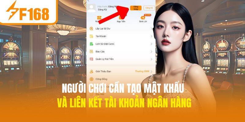 Điền tên tài khoản và password đã đăng ký ở F168